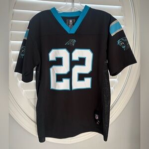NFL Team Apparel Youth Large Black Home Jersey Carolina Panthers McCaffrey
